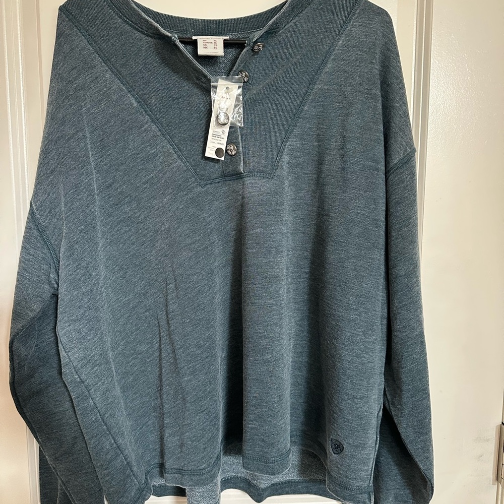 Ariat Women's V-Neck Sweater - Blue